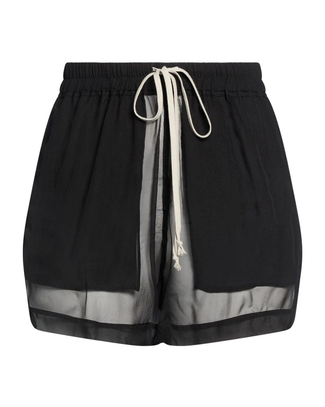 Rick Owens Black Shorts Bermuda