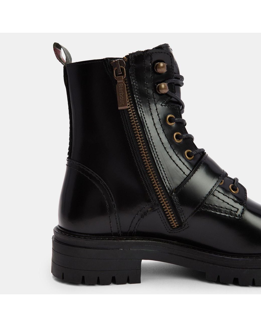 Barbour Black Solid Color Boots