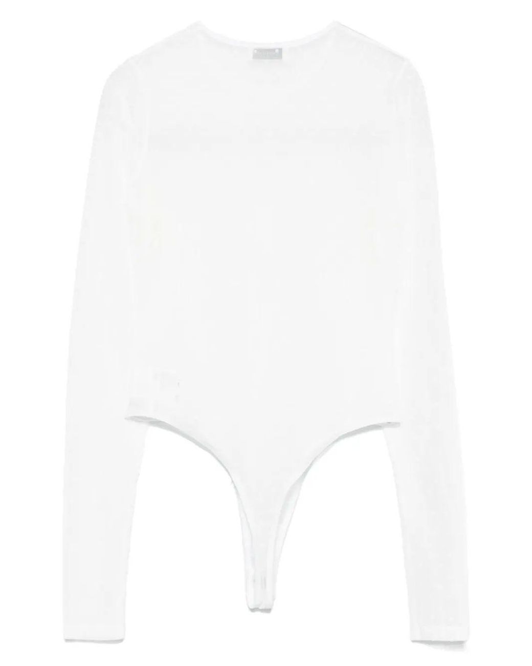 Wardrobe NYC White Polka-Dot Bodysuit