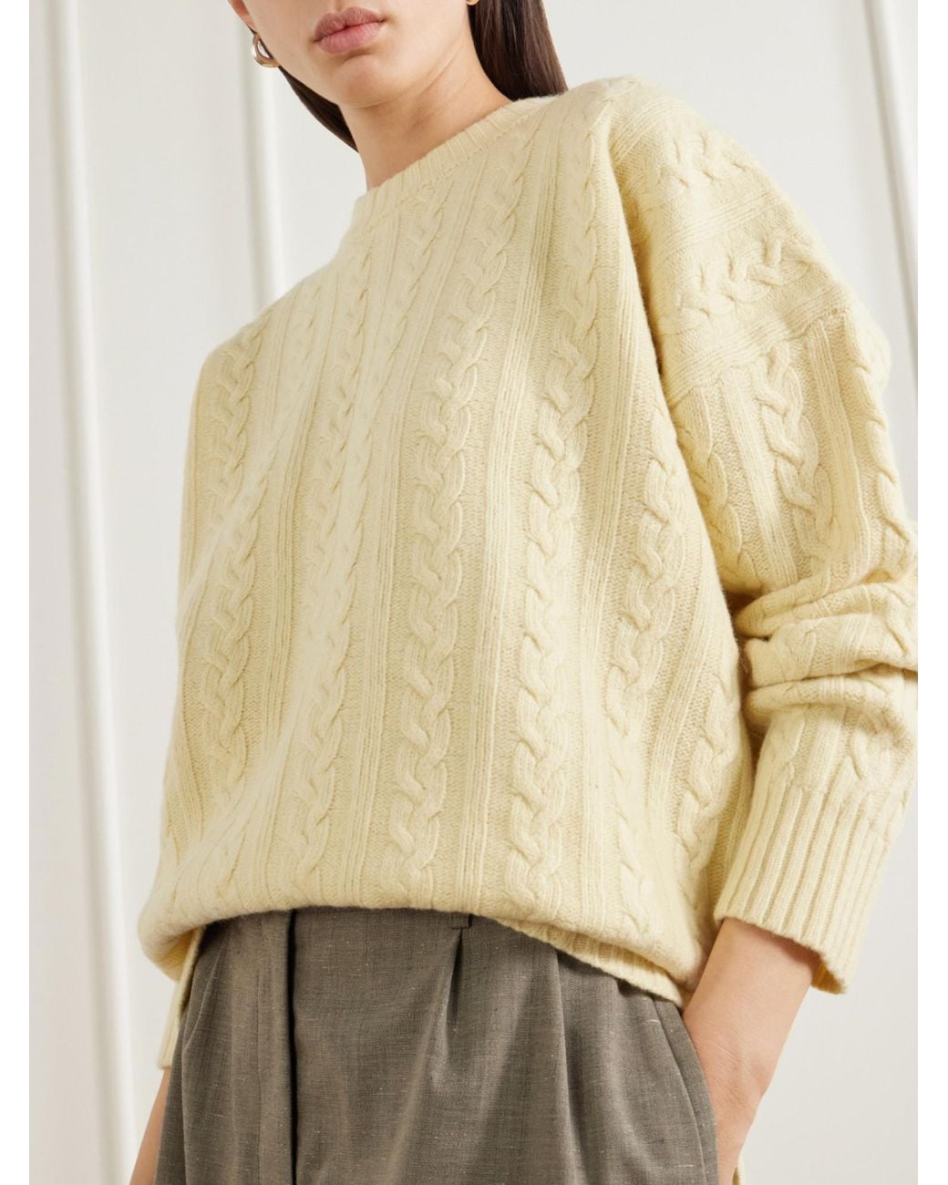 Rohe Natural Cable-Knit Sweater