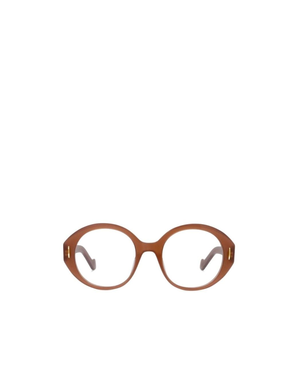 Loewe White Oval Frame Glasses for men