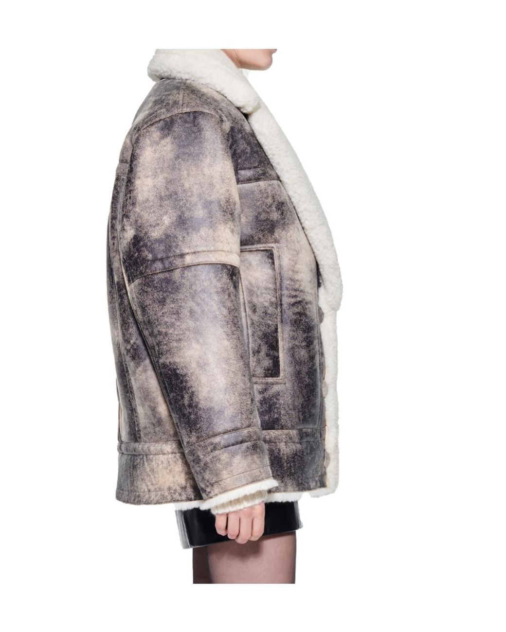 Stand Studio Gray Louisa Button-Up Jacket