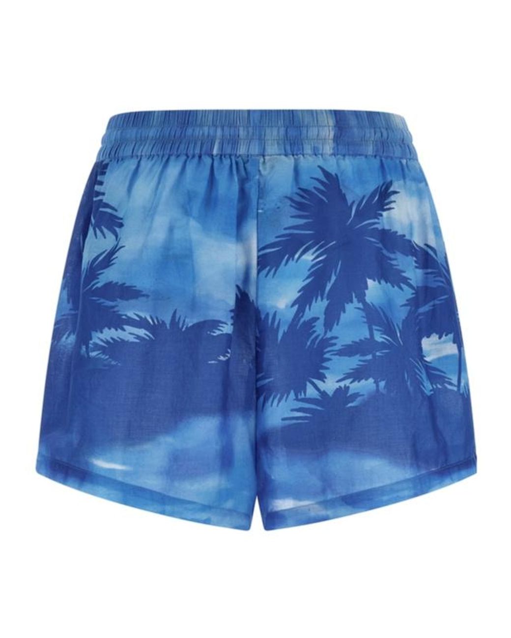 Polo Ralph Lauren Blue Palm Cotton Shirt And Shorts Set