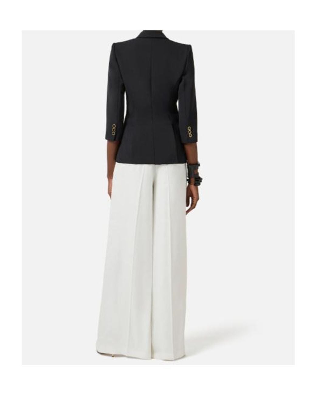 Elisabetta Franchi Purple Single-Breasted Jacket