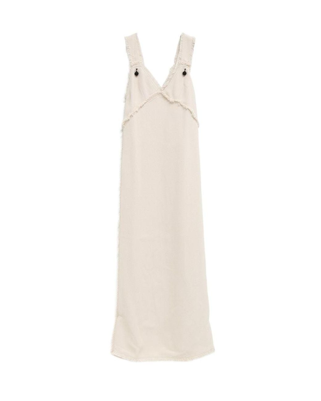 Totême White Guipure-Lace Cut-Out Dress