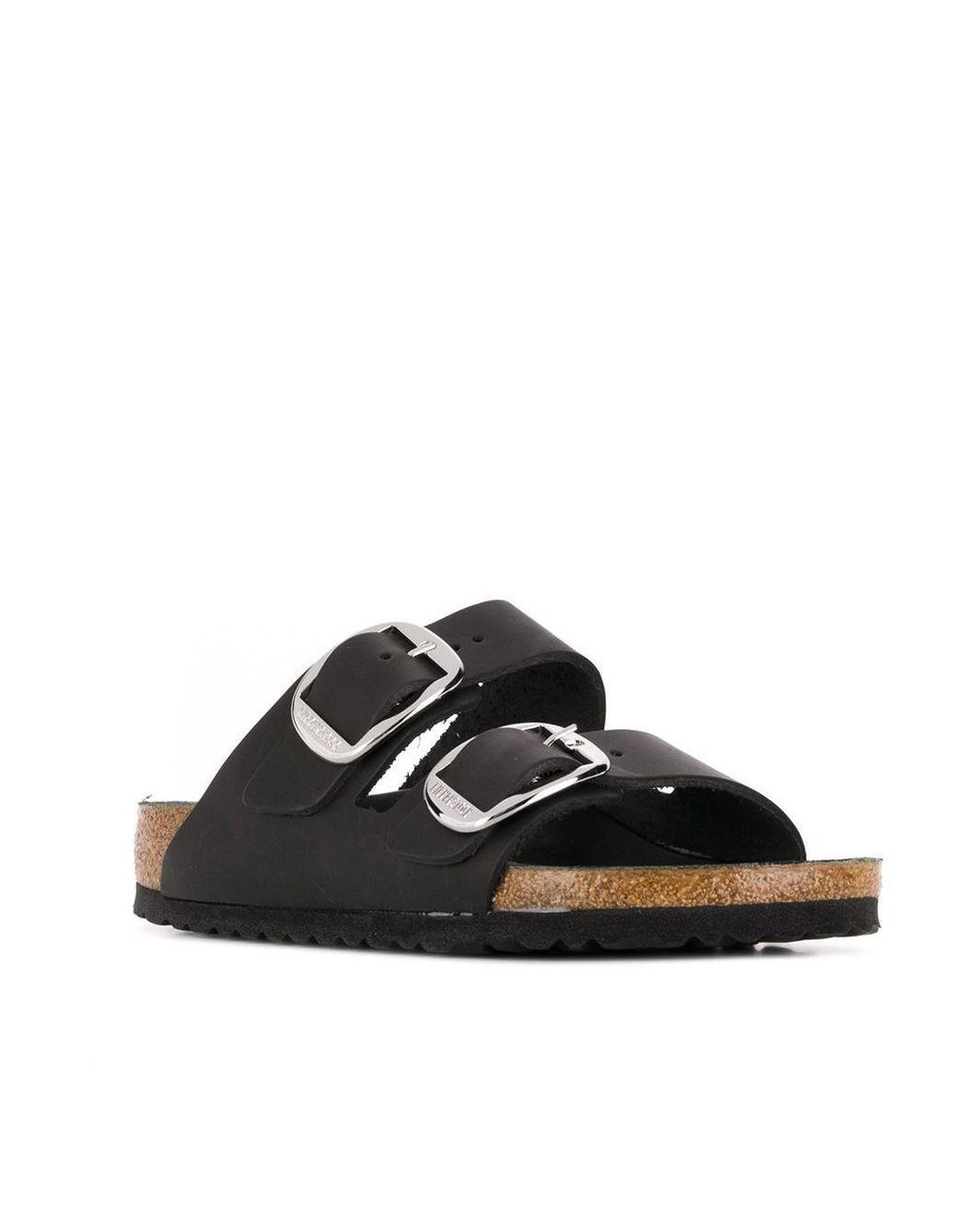 Birkenstock Black Arizona Big Buckle Slides