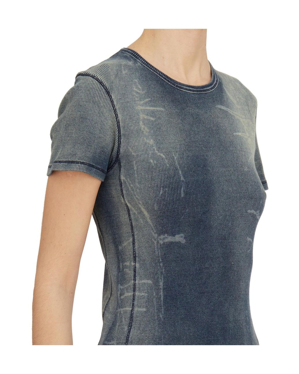 DIESEL Blue T-Hans Crewneck T-Shirt for men