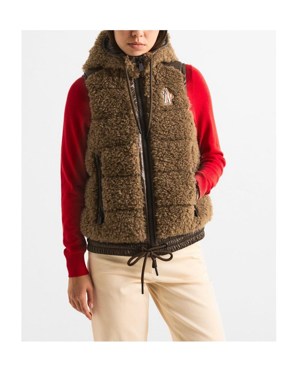 Moncler Natural Teddy Vest