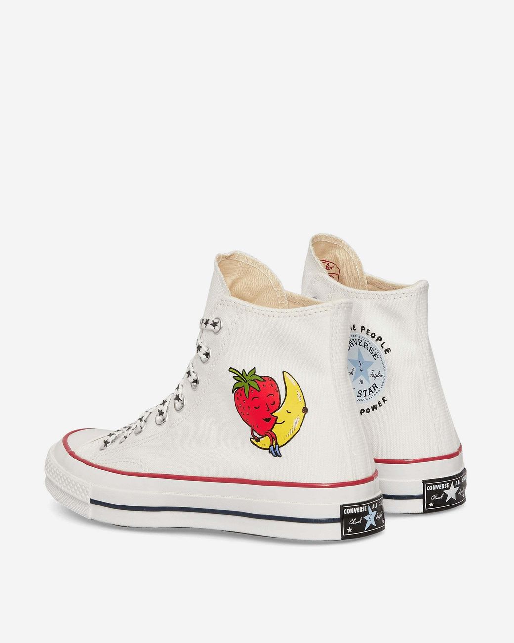 Converse White Patterned Sneakers