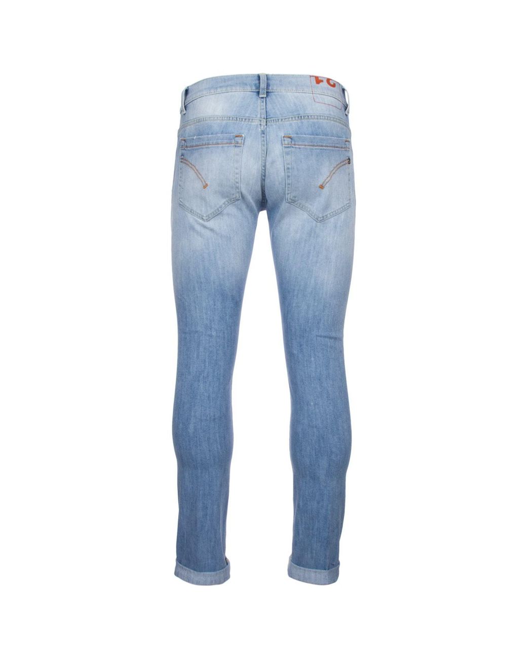 Dondup Blue Faded Effect Slim-Leg Jeans for men