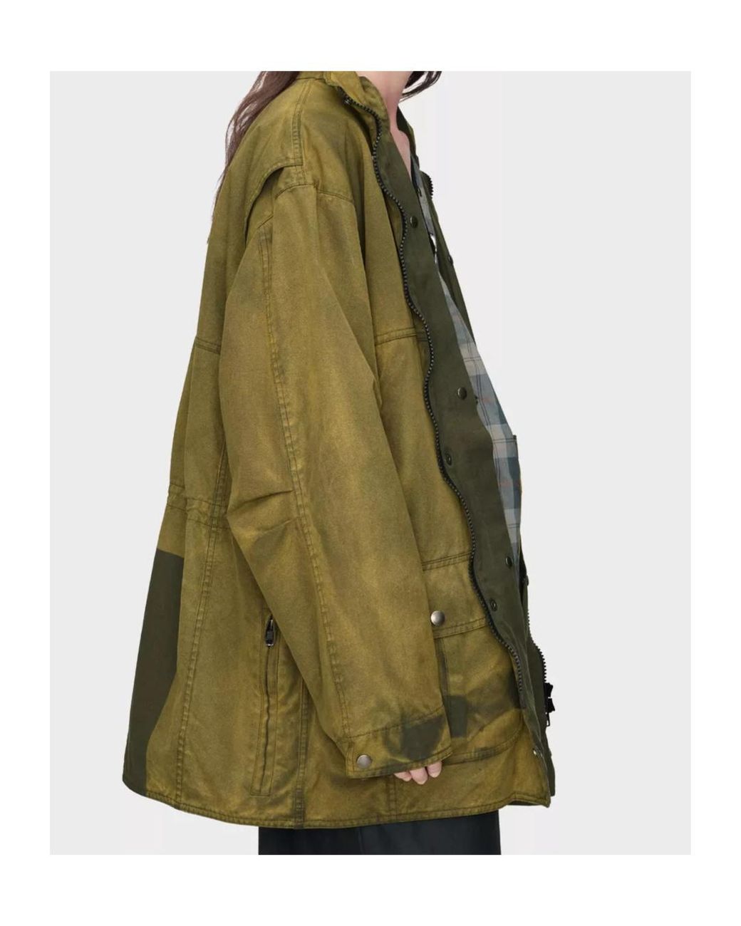 Maison Margiela Green Oversized Drawstring Jacket