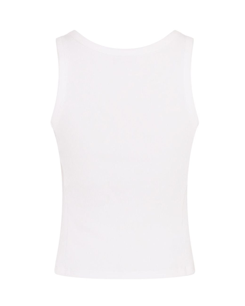 Martine Rose White Zip Tank Top