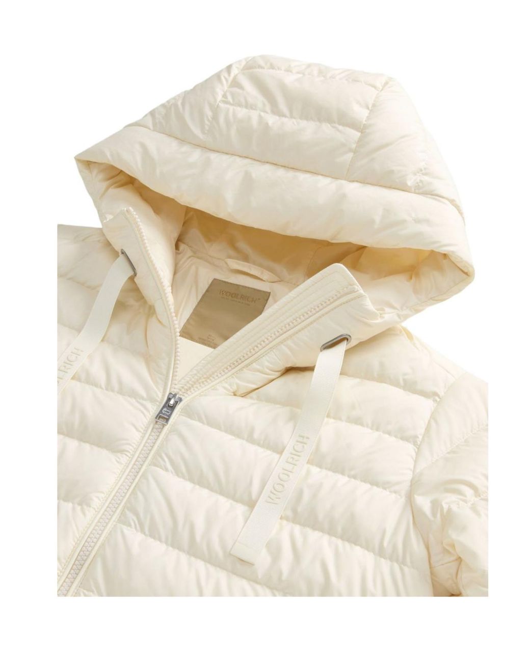 Woolrich Natural Nylon Short Down Jacket