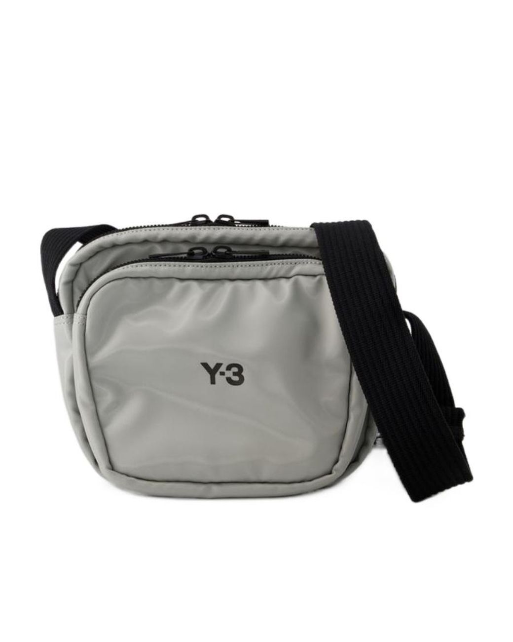 Y-3 Black Logo-Print Messenger Bag for men