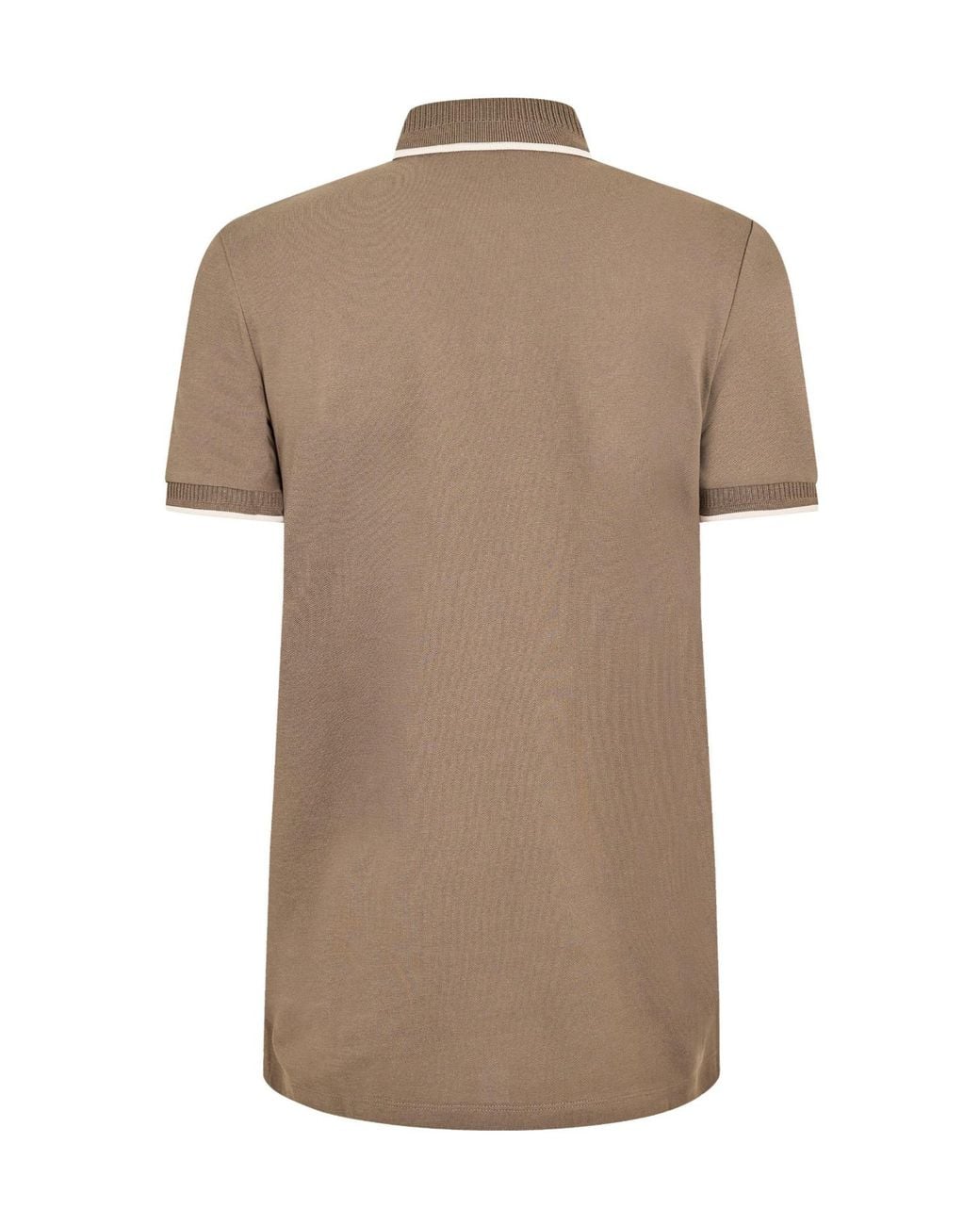 Boss Brown Logo Short-Sleeve Polo Shirt for men