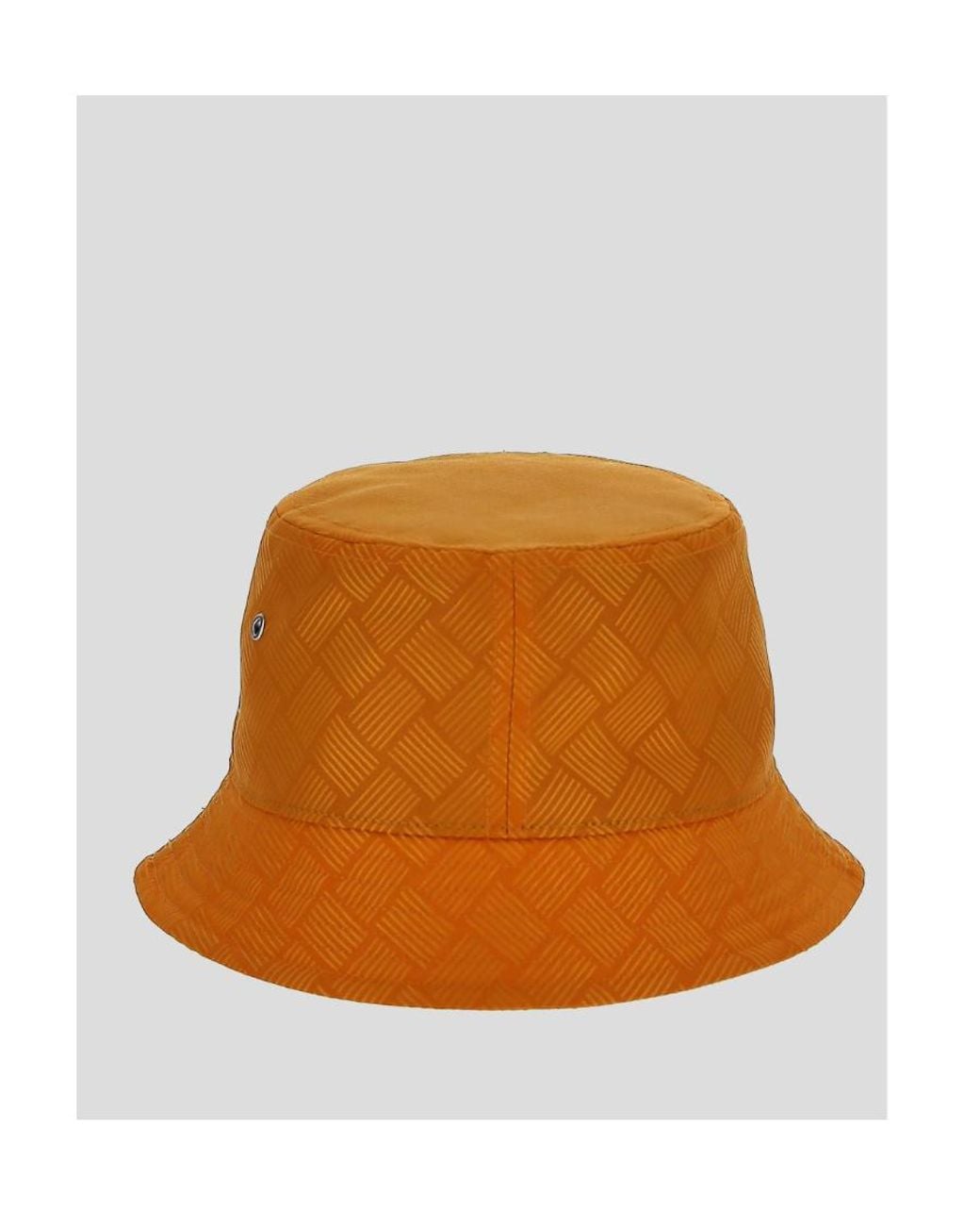 Bottega Veneta Orange Intrecciato-Jacquard Bucket Hat