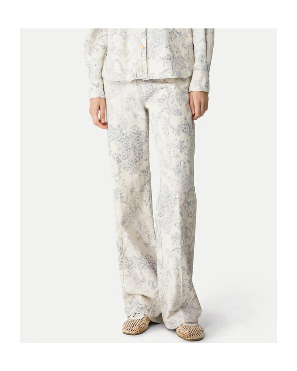 Forte_forte White 5Pocket Trousers Nontiscordardime