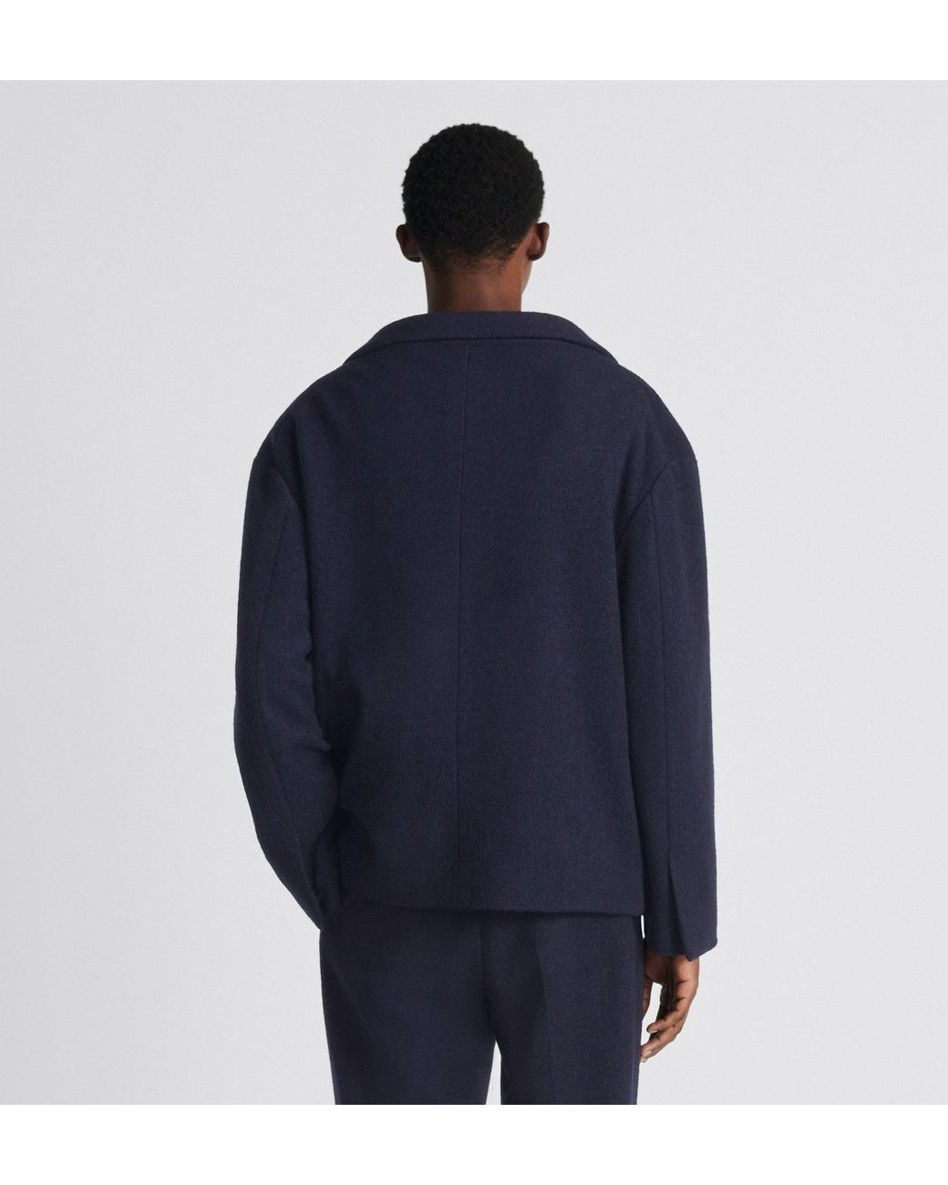 Dior Blue Off-The-Shoulder Jacket for men