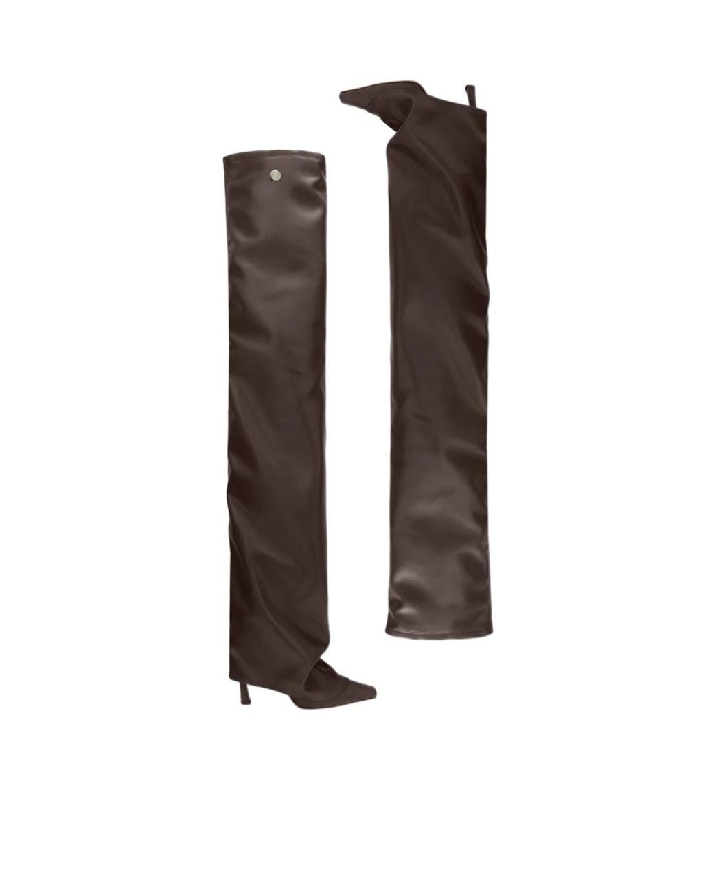 The Attico White 95Mm Over-The-Knee Boots