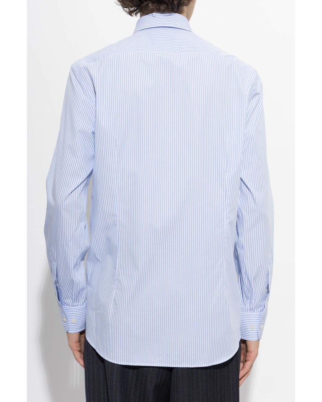 Etro Blue Striped Button-Up Shirt for men