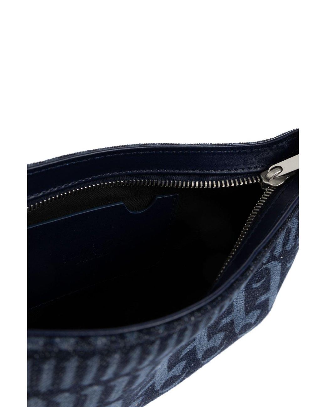 Palm Angels Blue Giorgina Logo Shoulder Bag