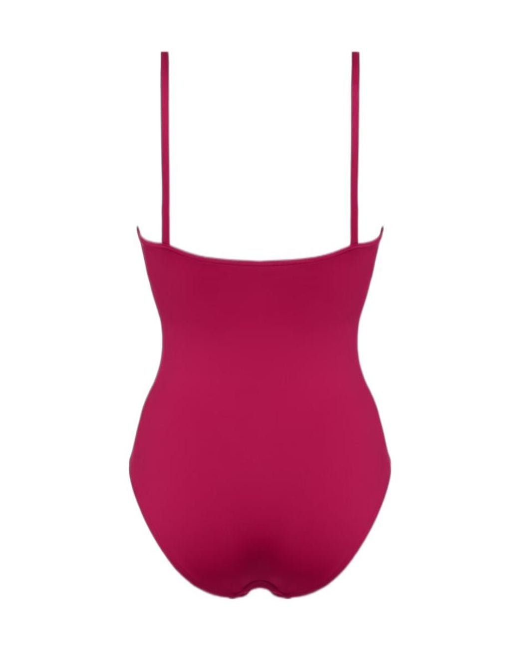 Eres Red Intense Scoop-Neck Swimsuit