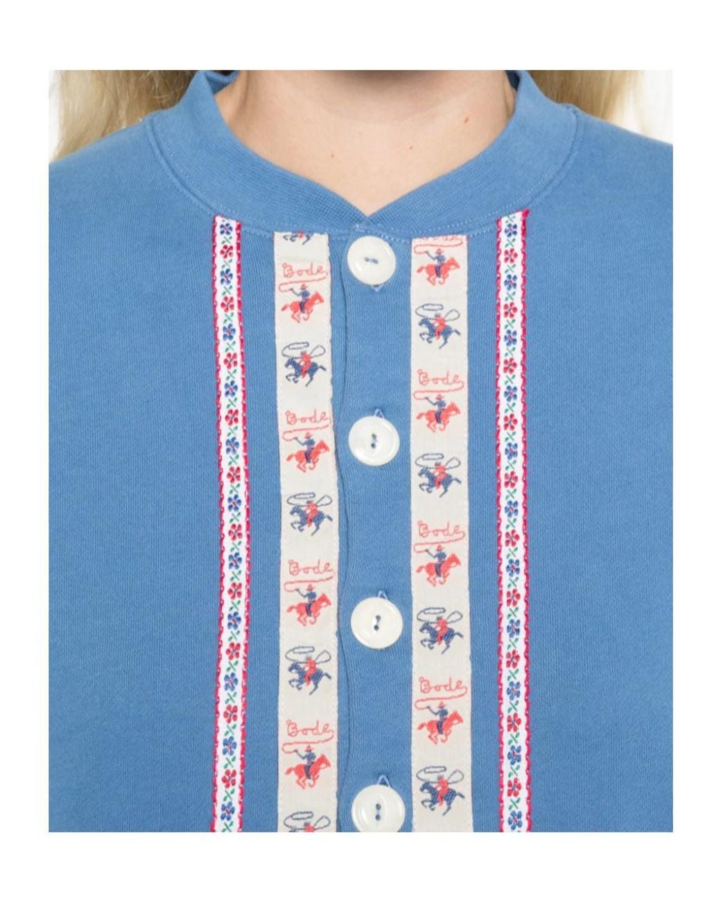 Bode Blue Ribbon Cardigan