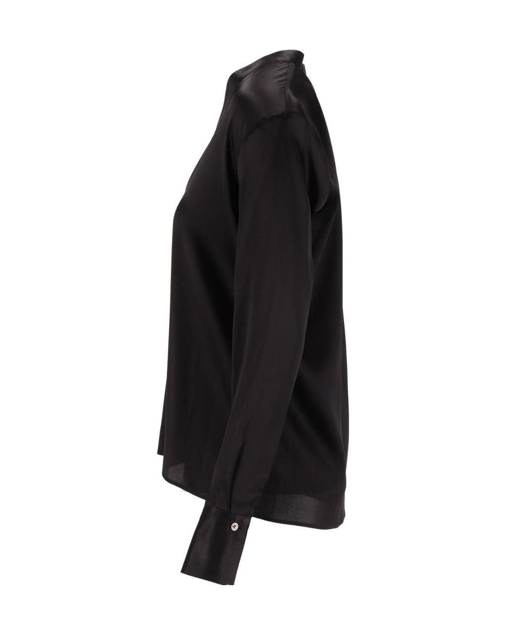 Al Duca D'aosta Black Long-Sleeve V-Neck Top