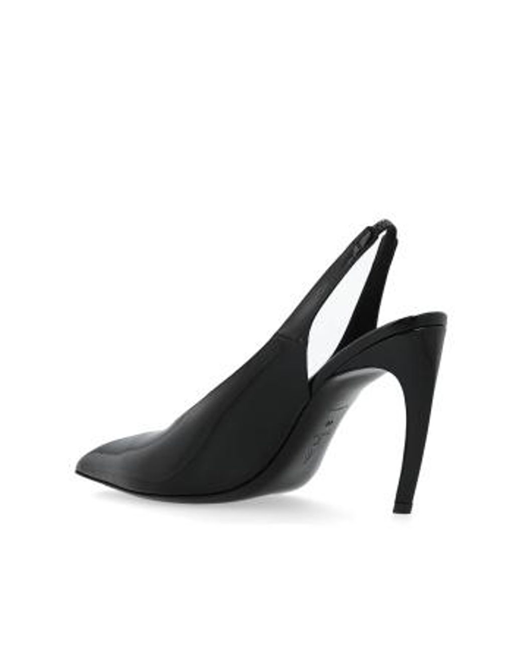 The Attico Black アティコ ヴァイパー スリングバック パンプス