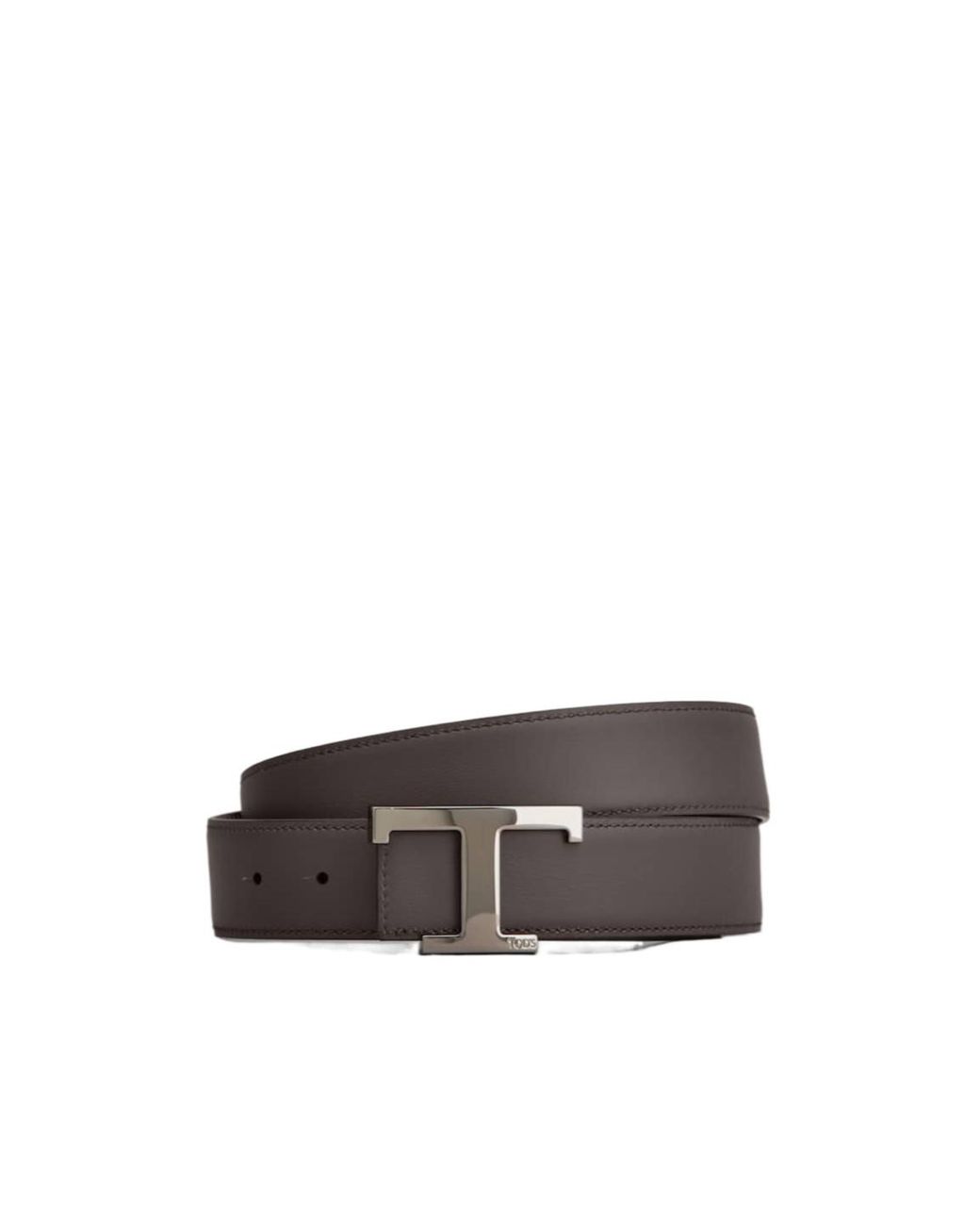 Tod's Blue Reversible Logo Plaque Buckle Belt for men