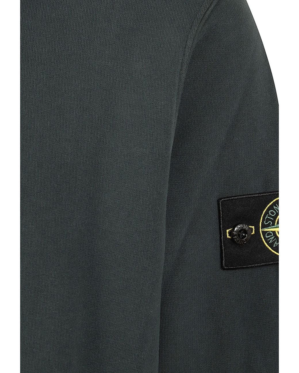 Stone Island Green Hoodie Sweater for men