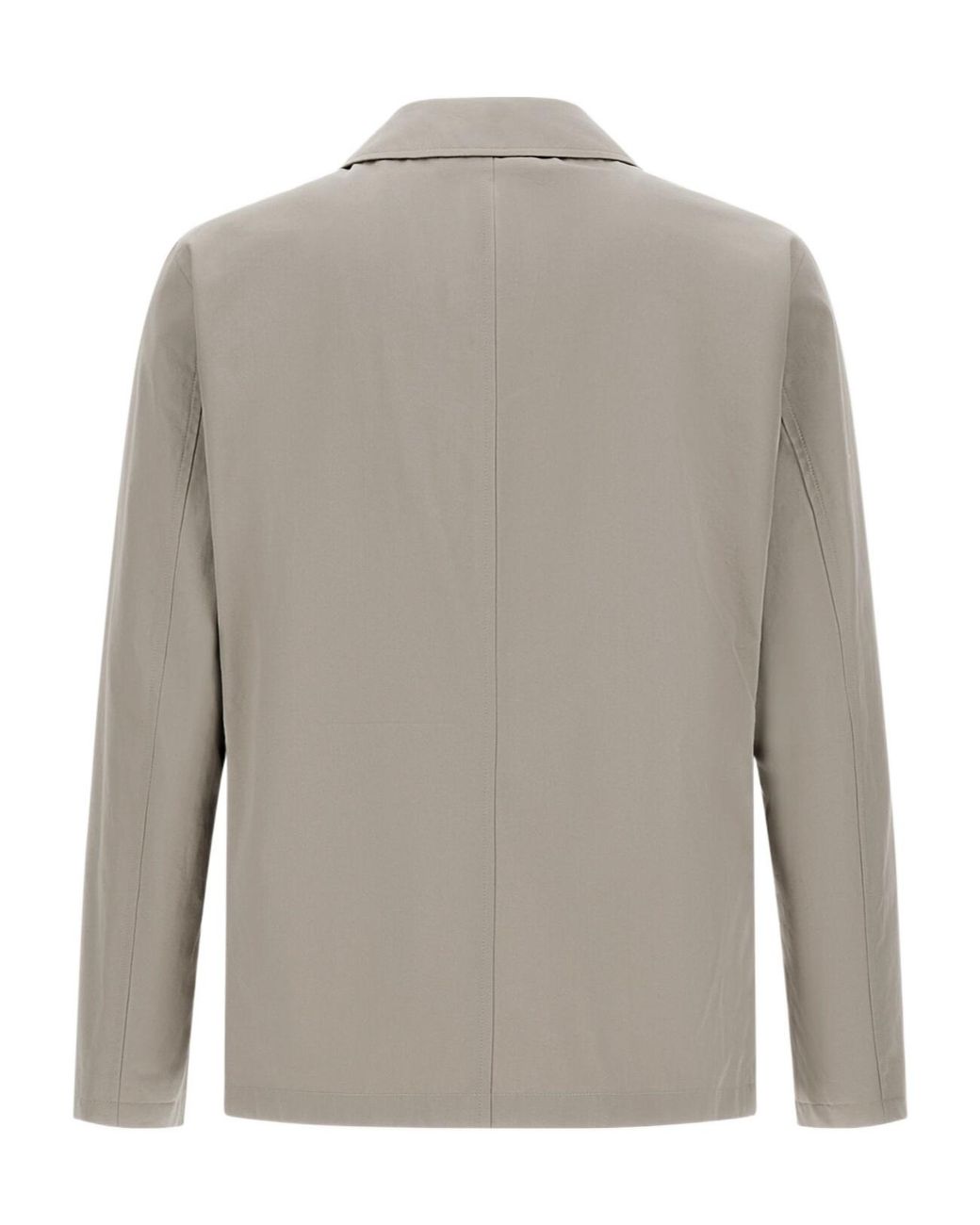 Herno Gray Double Breasted Long Sleeved Jacket for men