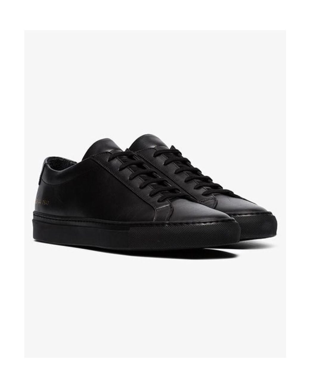 Common Projects Black Lace-Up Casual Sneakers for men