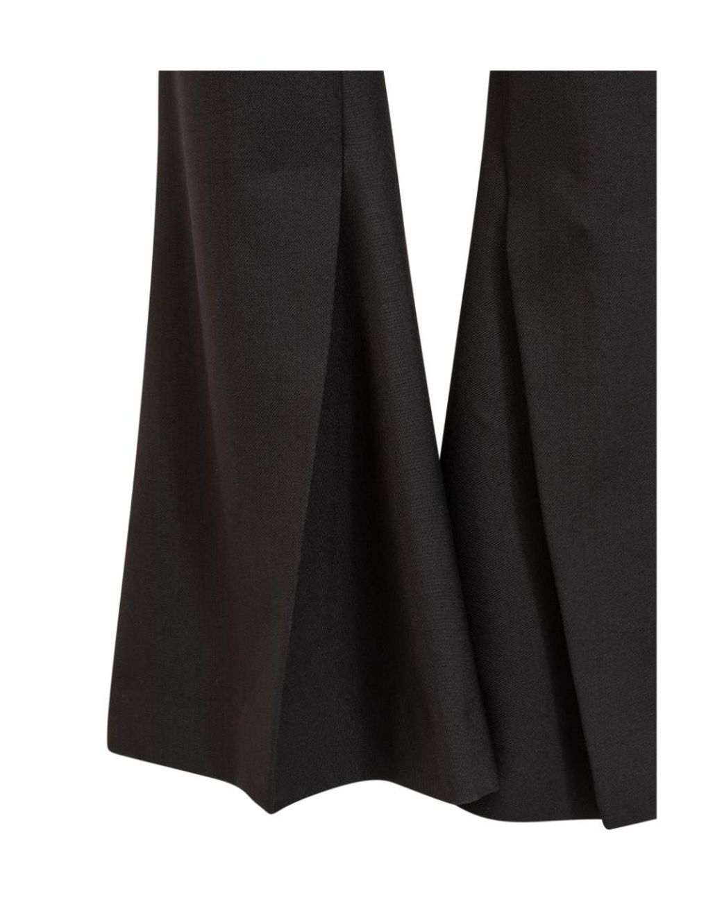 Ambush Black Tailored-Cut Flared Trousers