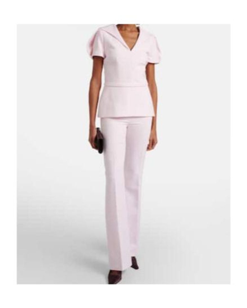 Safiyaa Pink Leighton Crêpe Top