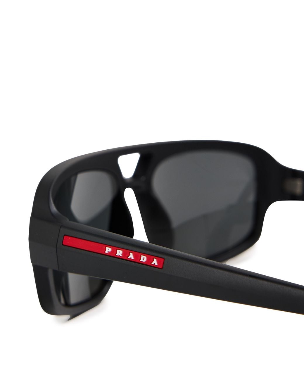 Prada White Classic Doublebridge Squareframe Sunglasses for men