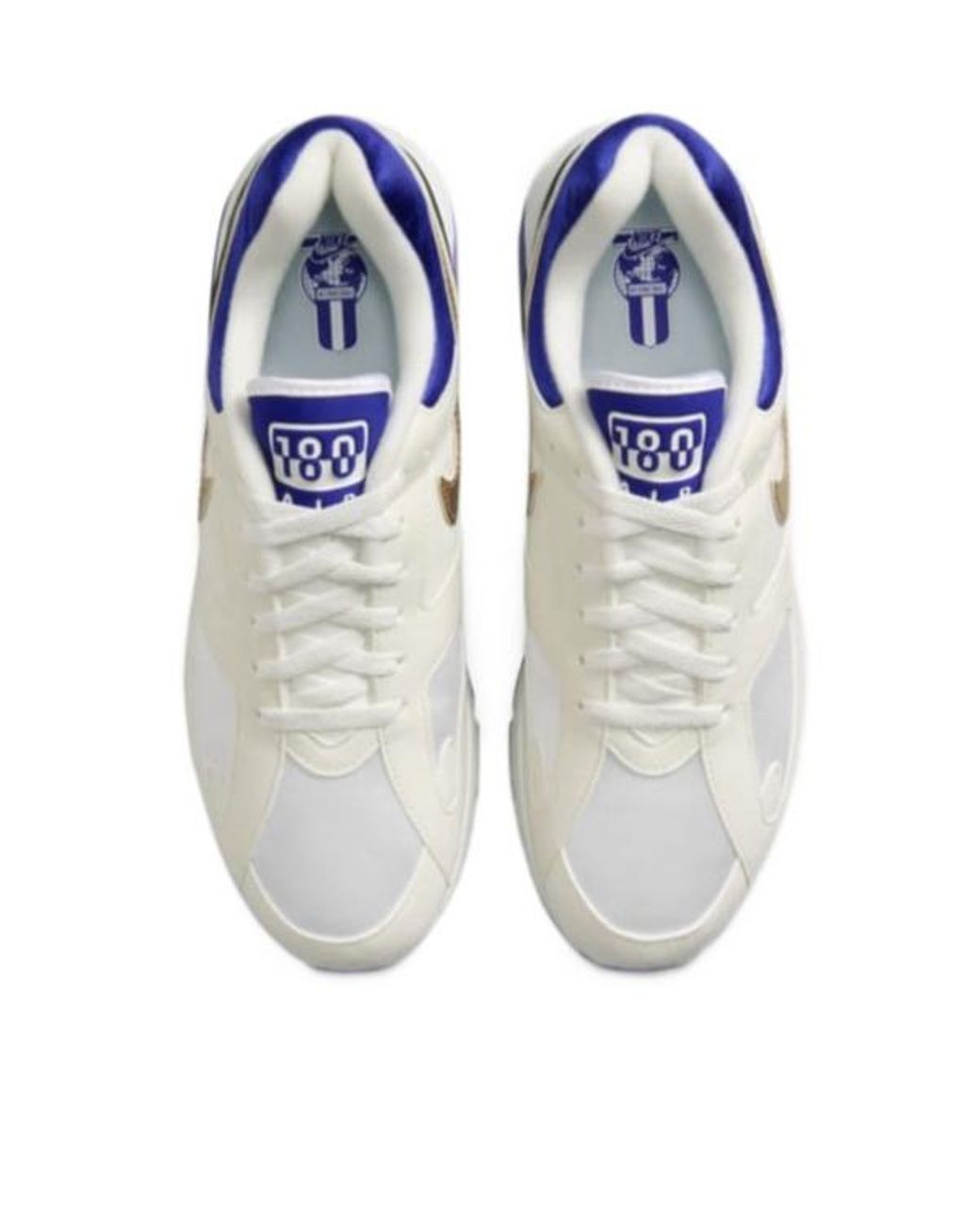 Nike Blue Air Max 180 Ultramarine Logo Patch Sneakers for men