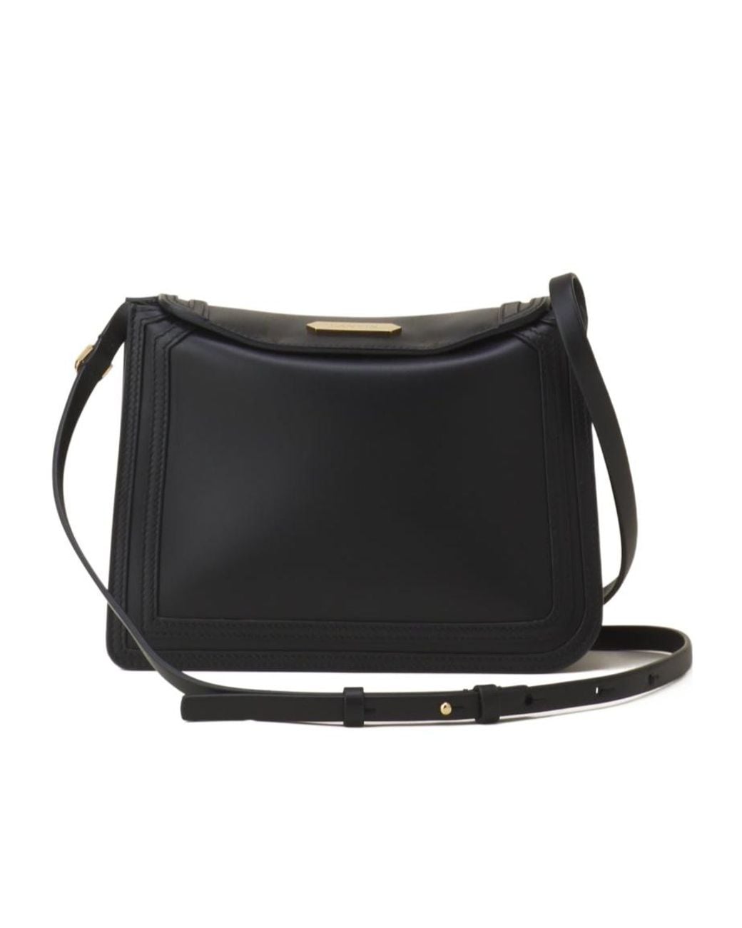 Lanvin Black Compagnon Flap Shoulder Bag