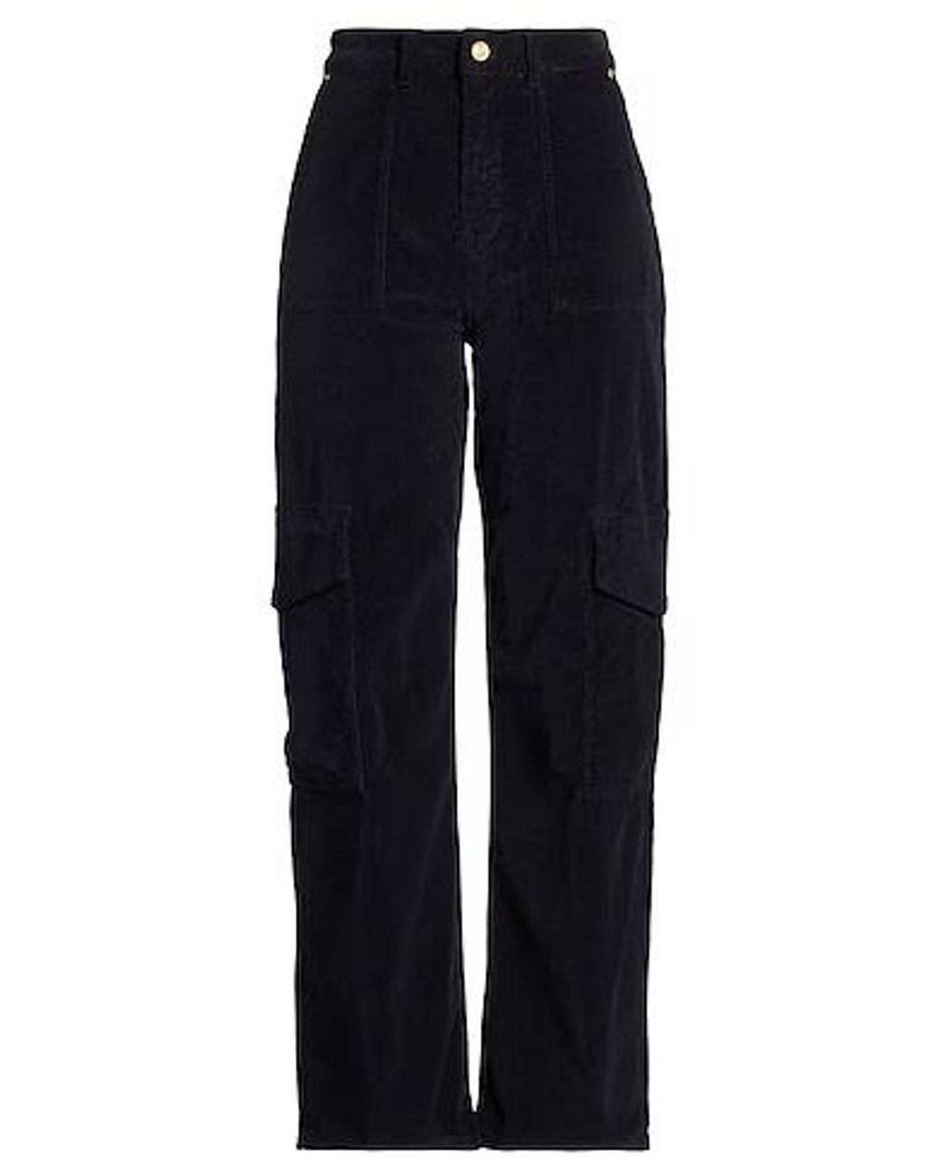 Ganni Blue Casual Corduroy Cargo Pants
