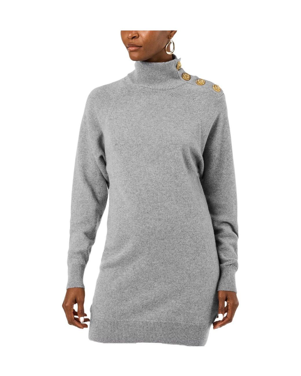Balmain Gray Mini Dresses