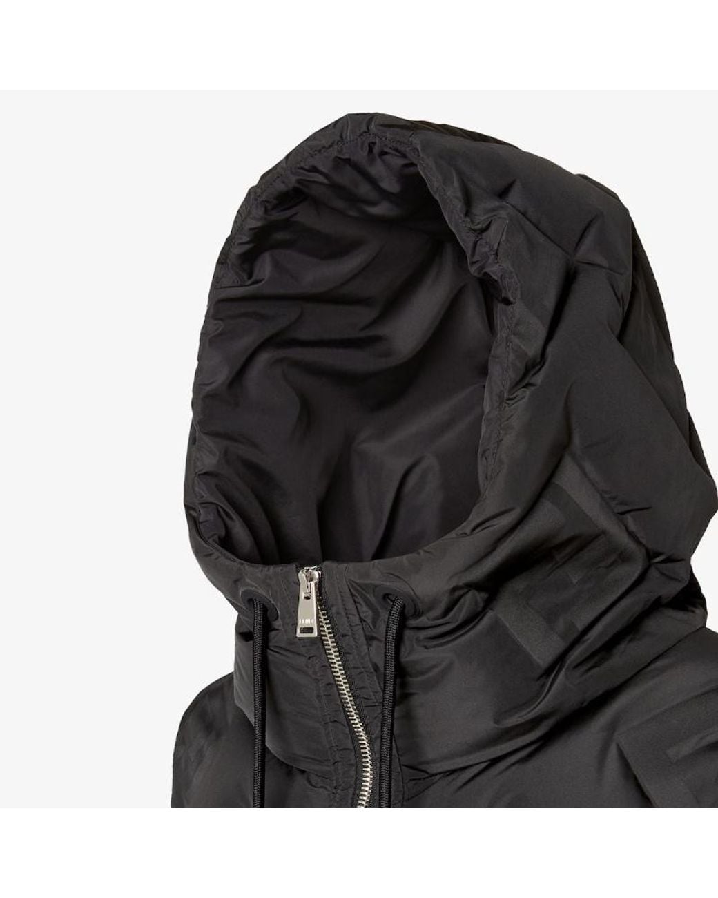 Fendi Black Ff-Jacquard Hooded Gilet for men