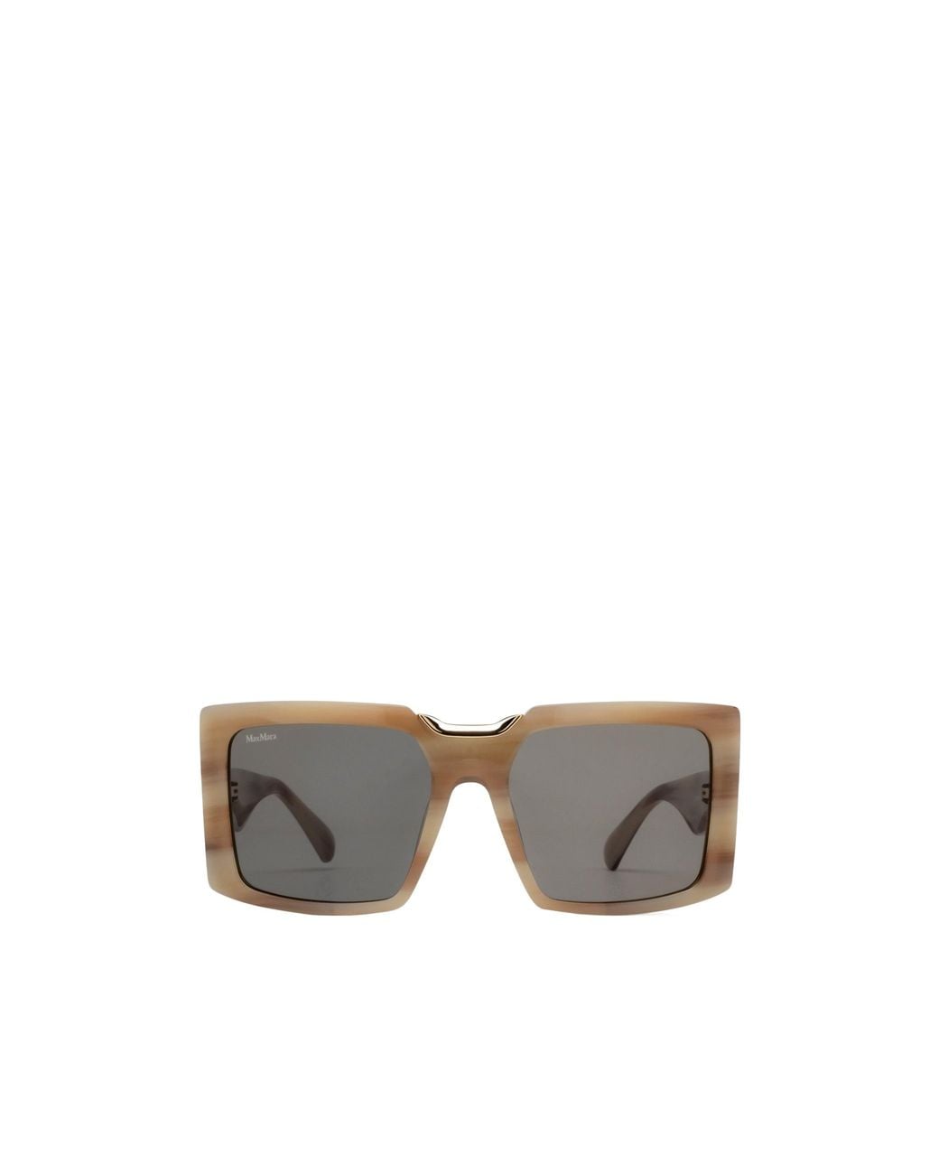 Max Mara Gray Square Frame Sunglasses