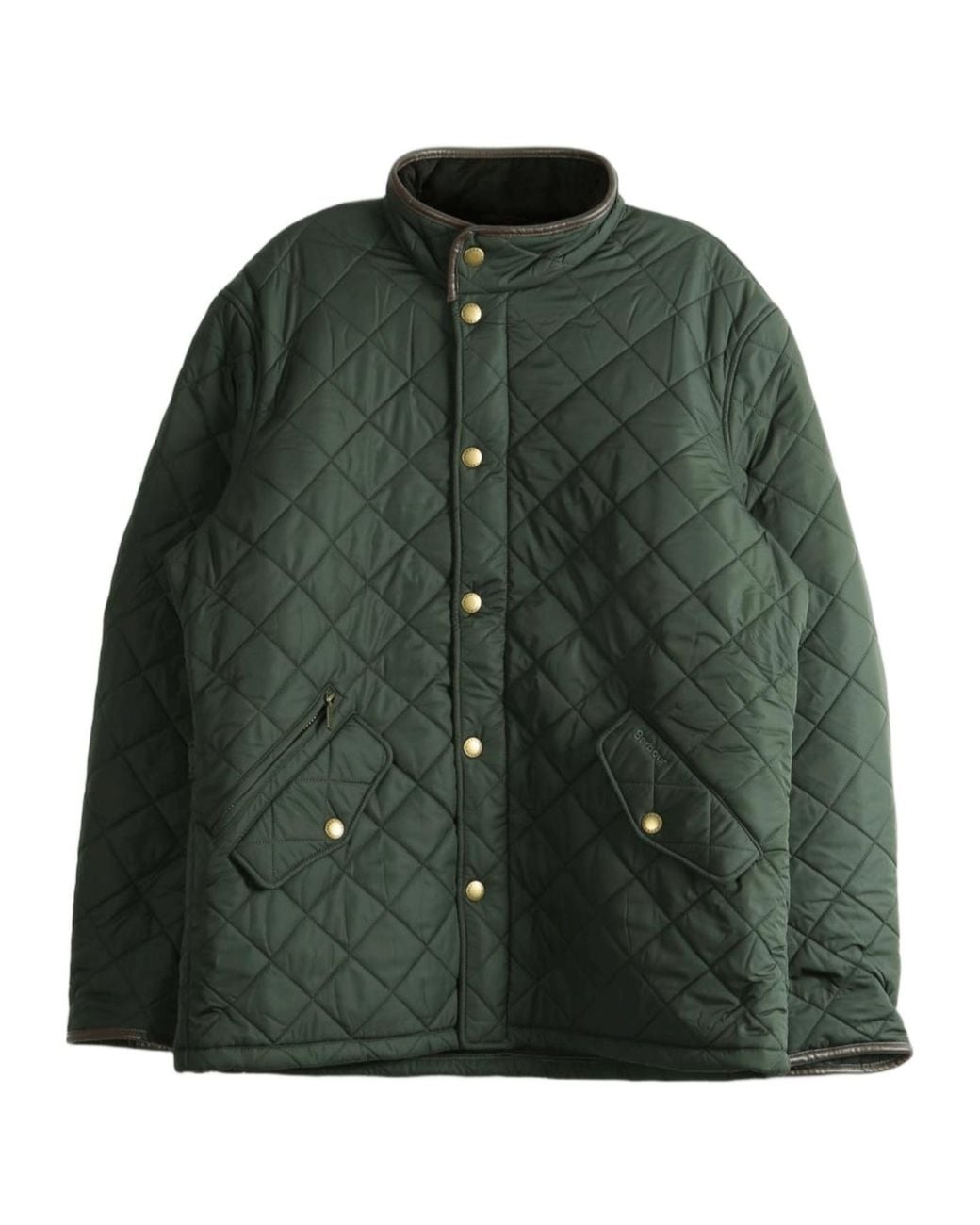 Barbour Green Powell Quilted Long-Sleeve Jacket for men