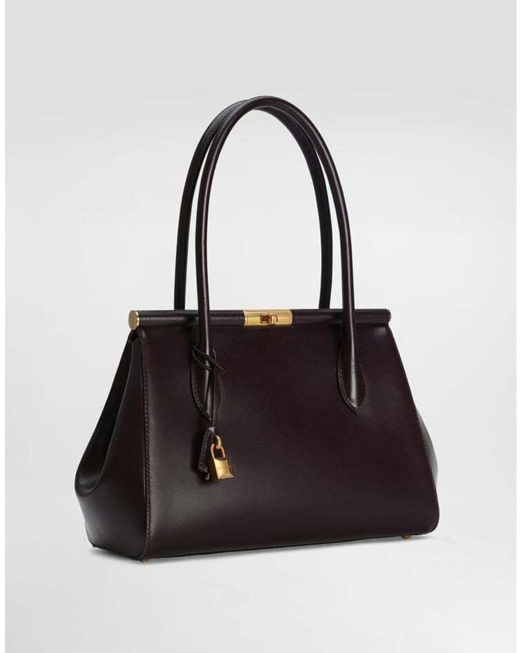 Dolce & Gabbana Black Marlene Turn-Lock Fastened Handbag