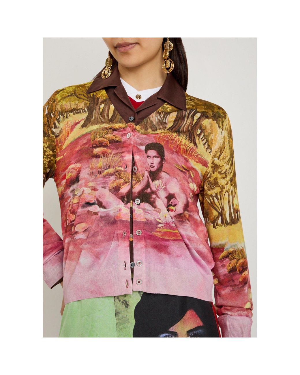 Versace Pink Simple Silk Cardigan
