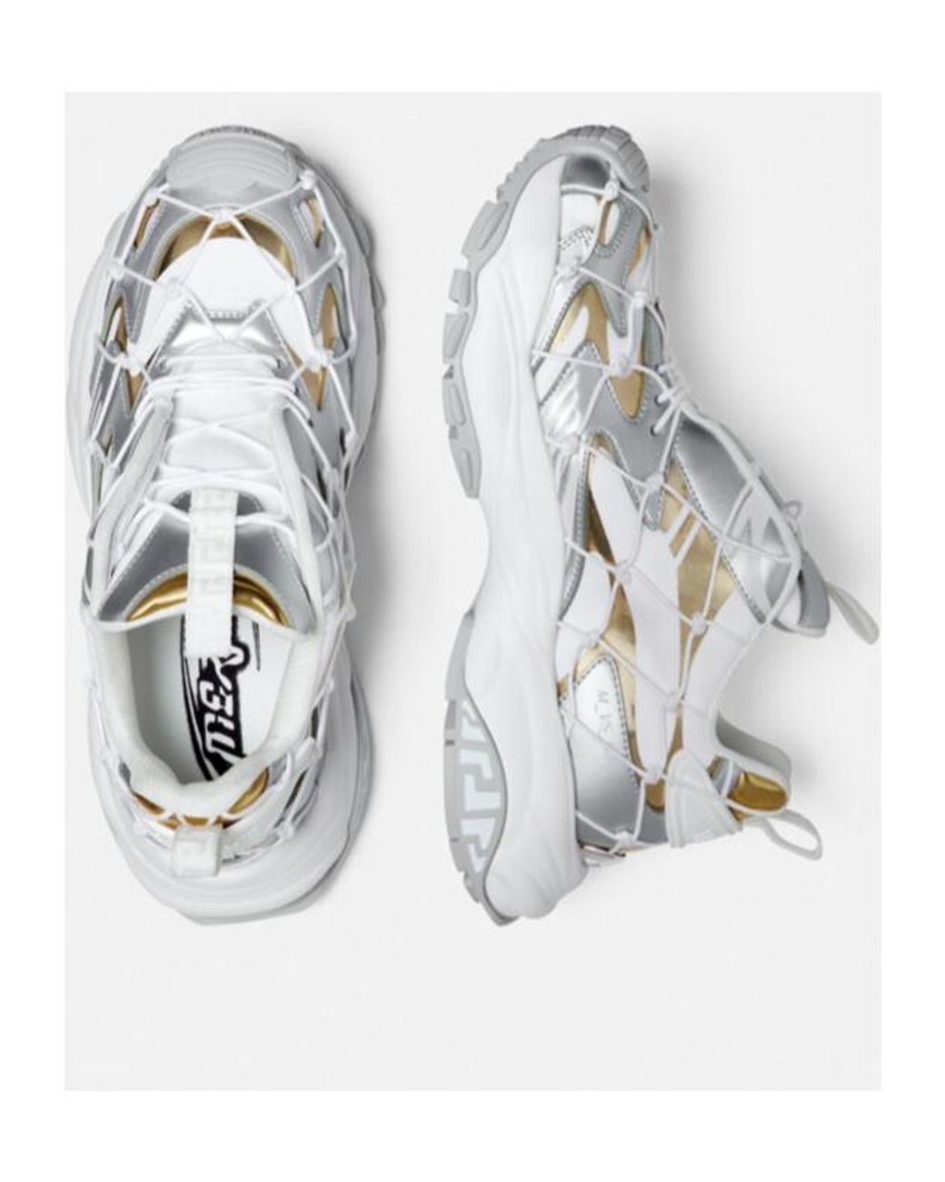 Versace White Mercury M_Vs_03 Panelled Sneakers