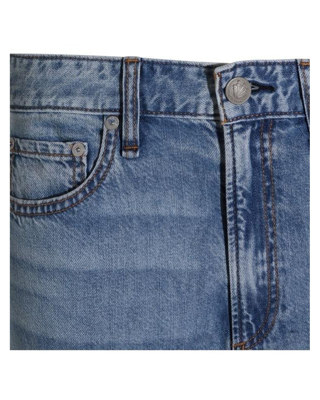 Rag & Bone Blue Featherweight Logan Wide-Leg Jeans