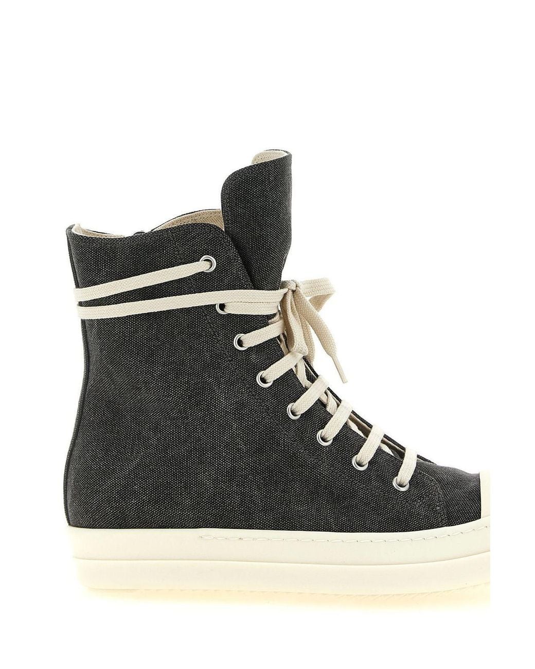 Rick Owens Black Sneaks High-Top Sneakers for men