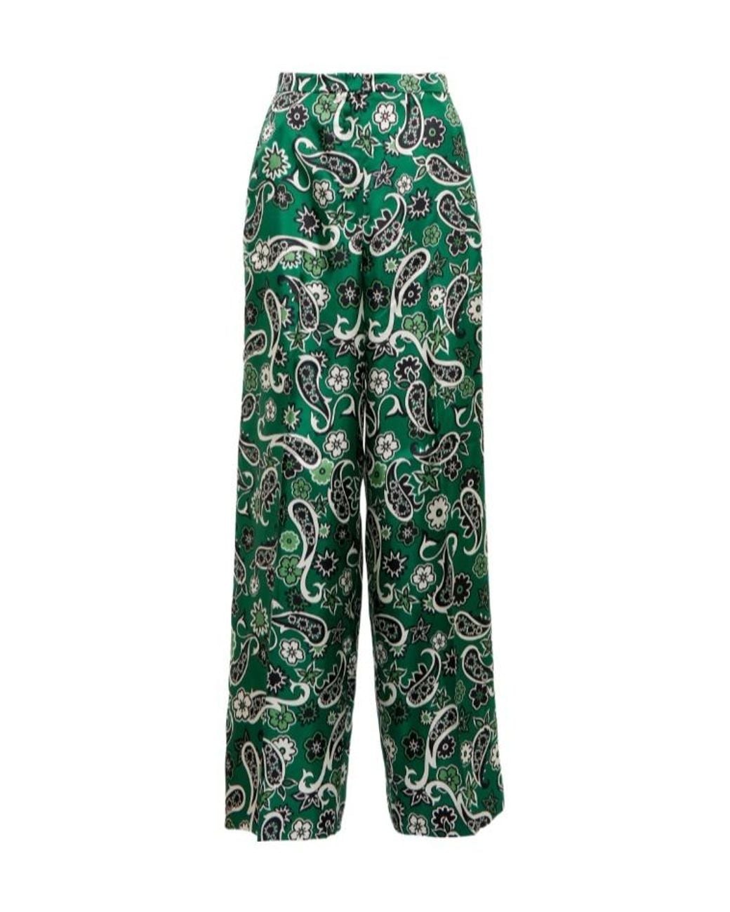 Dorothee Schumacher Green Wide Leg Casual Pants