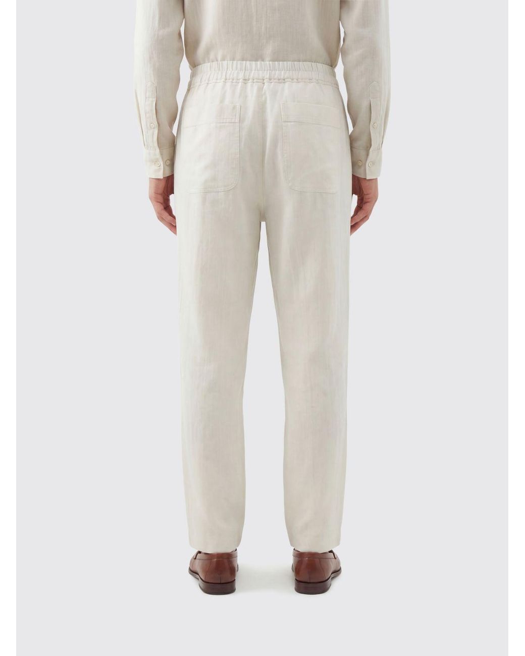 Tom Ford Gray Herringbone Stripe Pleated Lounge Pants for men
